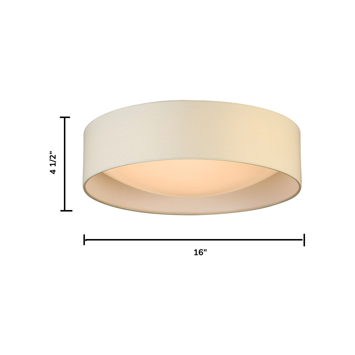Orme LED 15.94 inch White Flush Mount Ceiling Light